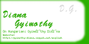 diana gyimothy business card